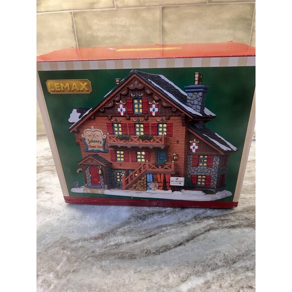 Lemax Vail Village  Johann’s Chalet-Inn Porcelain Village 2011 Chalet Inn RARE - Picture 12 of 15
